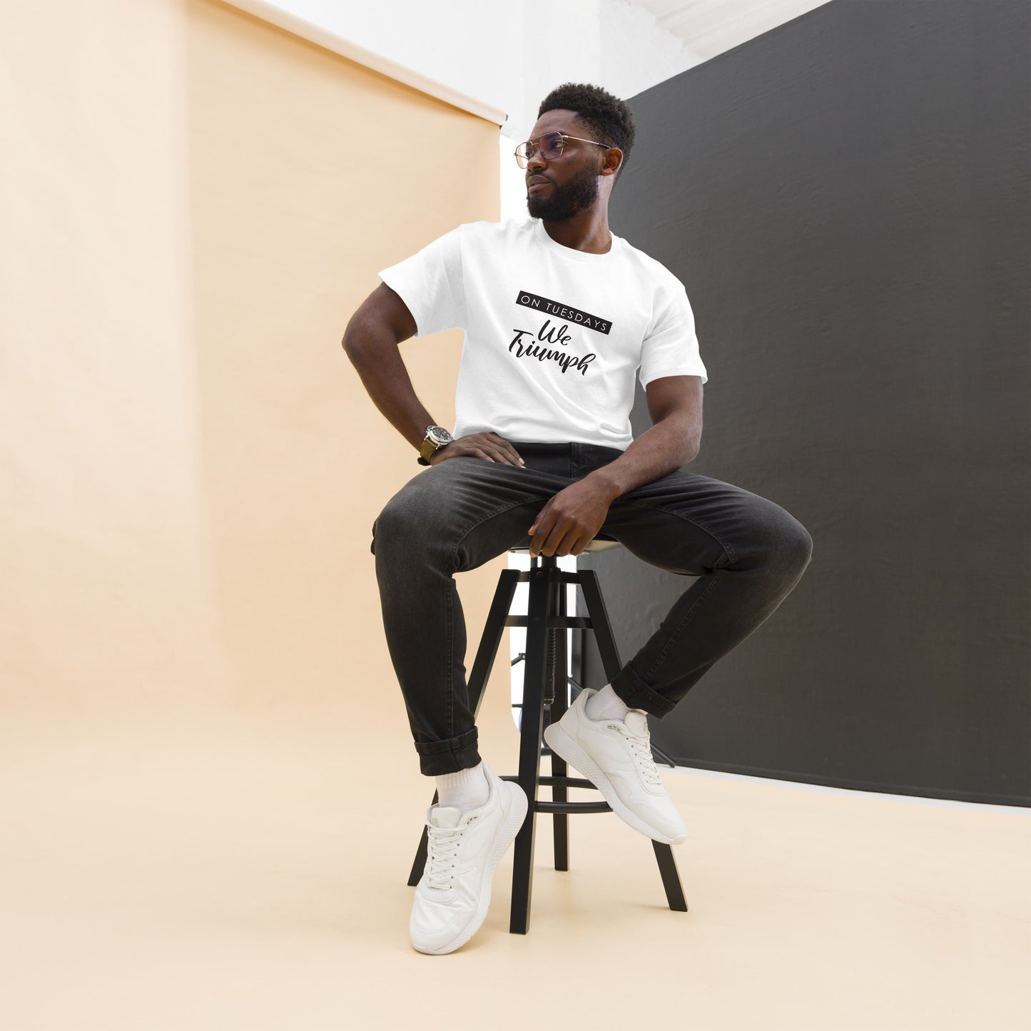 On Tuesday's We Triumph Men's classic tee