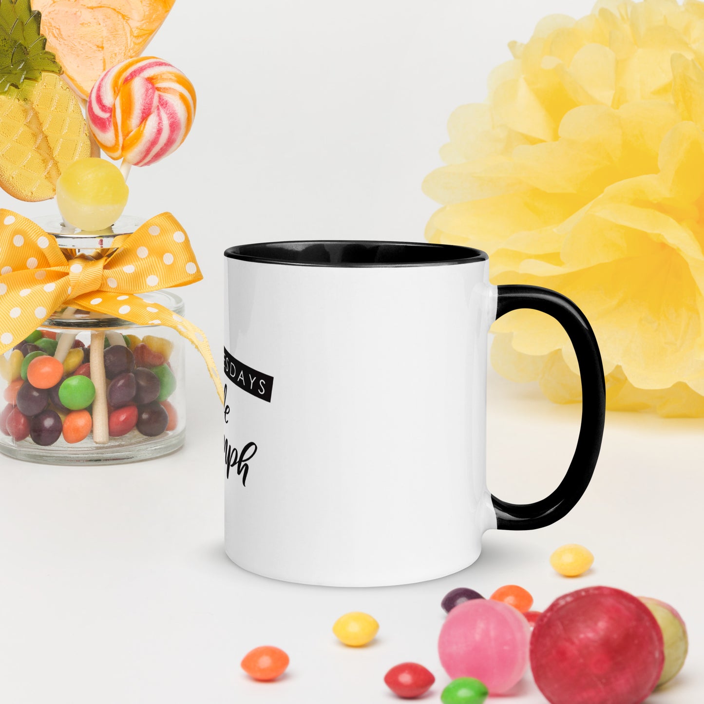 On Tuesday's We Triumph CoCo Mug with Color Inside